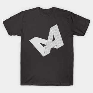 Isometric Alphabet Letter, Letter A T-Shirt